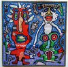 034_Carnaval-portugais-peinture-sur-carton-collage-30X30-octobre-2009